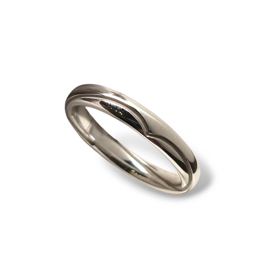 Anello Fede in oro bianco 18kt Polello 4,0 mm - Gioielli Pavan