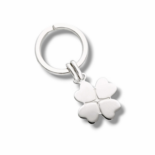 Portachiavi Porta chiavi in argento con quadrifoglio - Gioielli Pavan