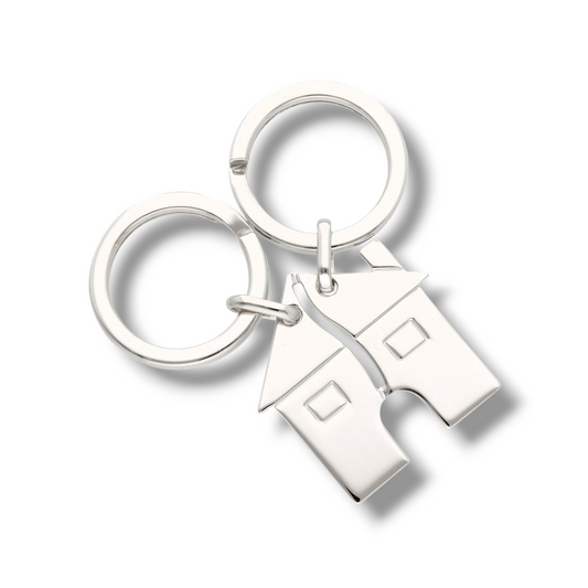 Portachiavi Porta chiavi in argento con casetta doppia da spezzare - Gioielli Pavan