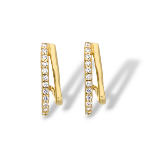 Orecchini Orecchini in oro con zirconi a pavè - Gioielli Pavan