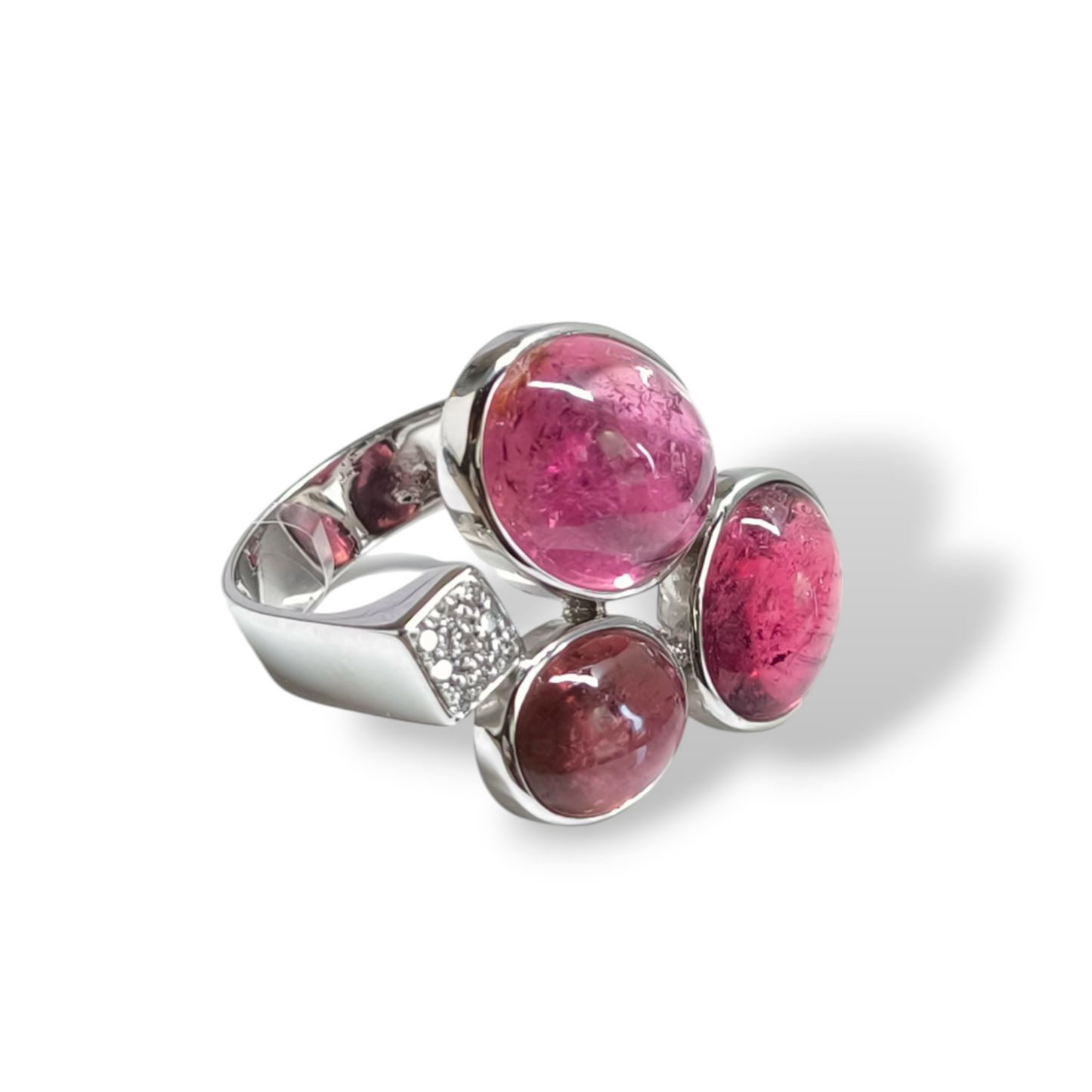 Anello Anello in oro con tormaline e diamanti - Gioielli Pavan