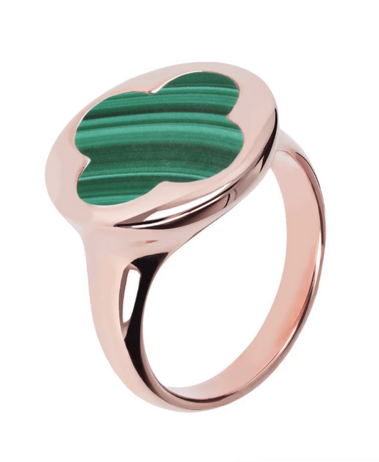 Anello Anello fiore con pietre taglio flat - Gioielli Pavan