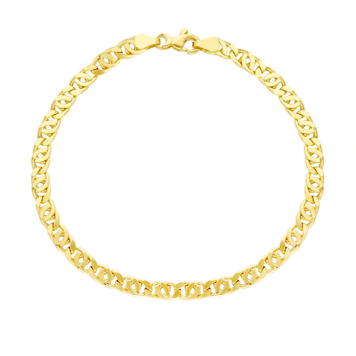 Collana maglia ad occhio di pernice 4,0 mm 18kt - Gioielli Pavan