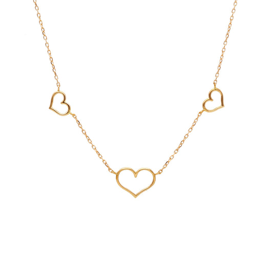 Girocollo Girocollo con elementi fissi cuori traforati - Gioielli Pavan