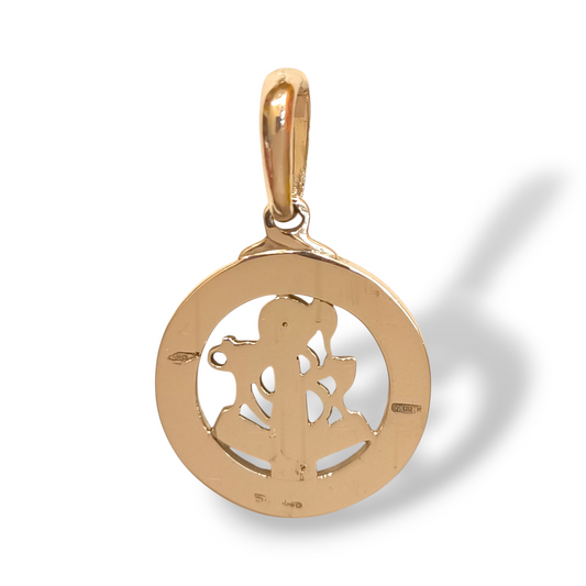 Ciondoli e pendenti Ciondolo in oro a forma di Compasso nautico con diamanti e smalto a fuoco - Gioielli Pavan