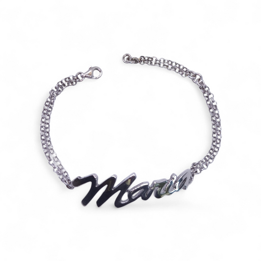 Bracciale Bracciale in Argento 925 con Nome Maria - Gioielli Pavan