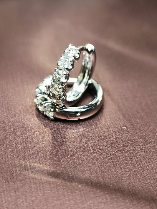 Orecchini Orecchini a scattino con diamanti 0,50ct - Gioielli Pavan