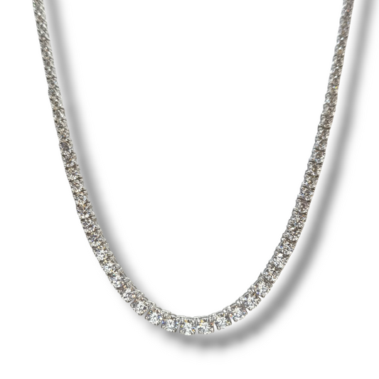 Collane Girocollo in argento tennis con zirconi scalato - Gioielli Pavan