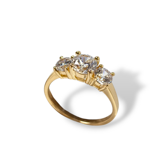 Anello Anello in argento trilogy con zirconi - Gioielli Pavan