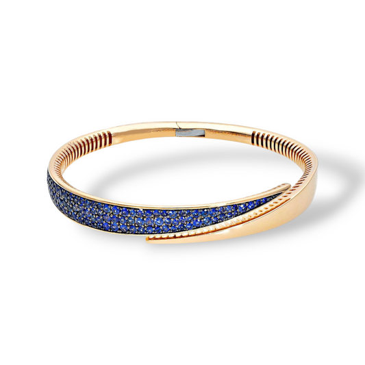 Bracciale Bracciale in oro con pavè di zaffiri 2,01ct - Gioielli Pavan