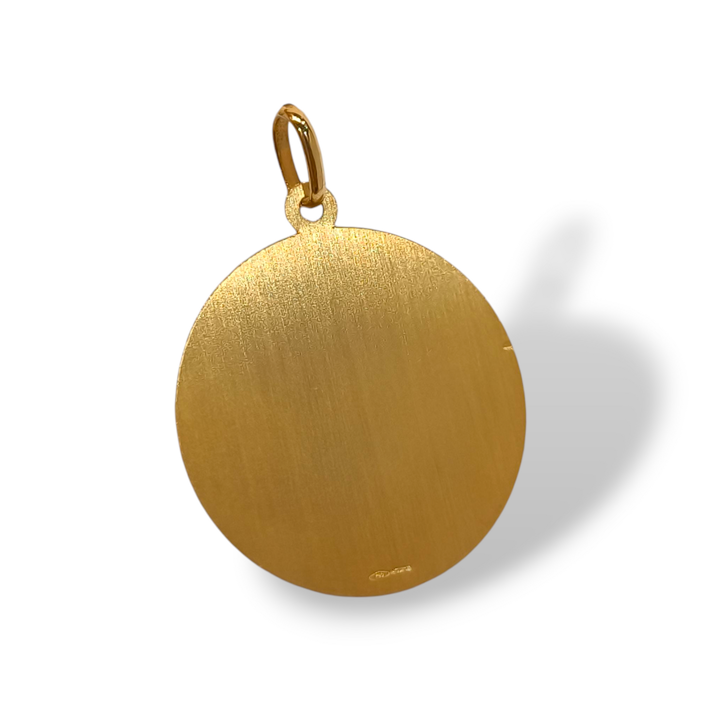 Ciondoli e pendenti Medaglia tonda liscia satinata e lucida diam. 3cm - Gioielli Pavan