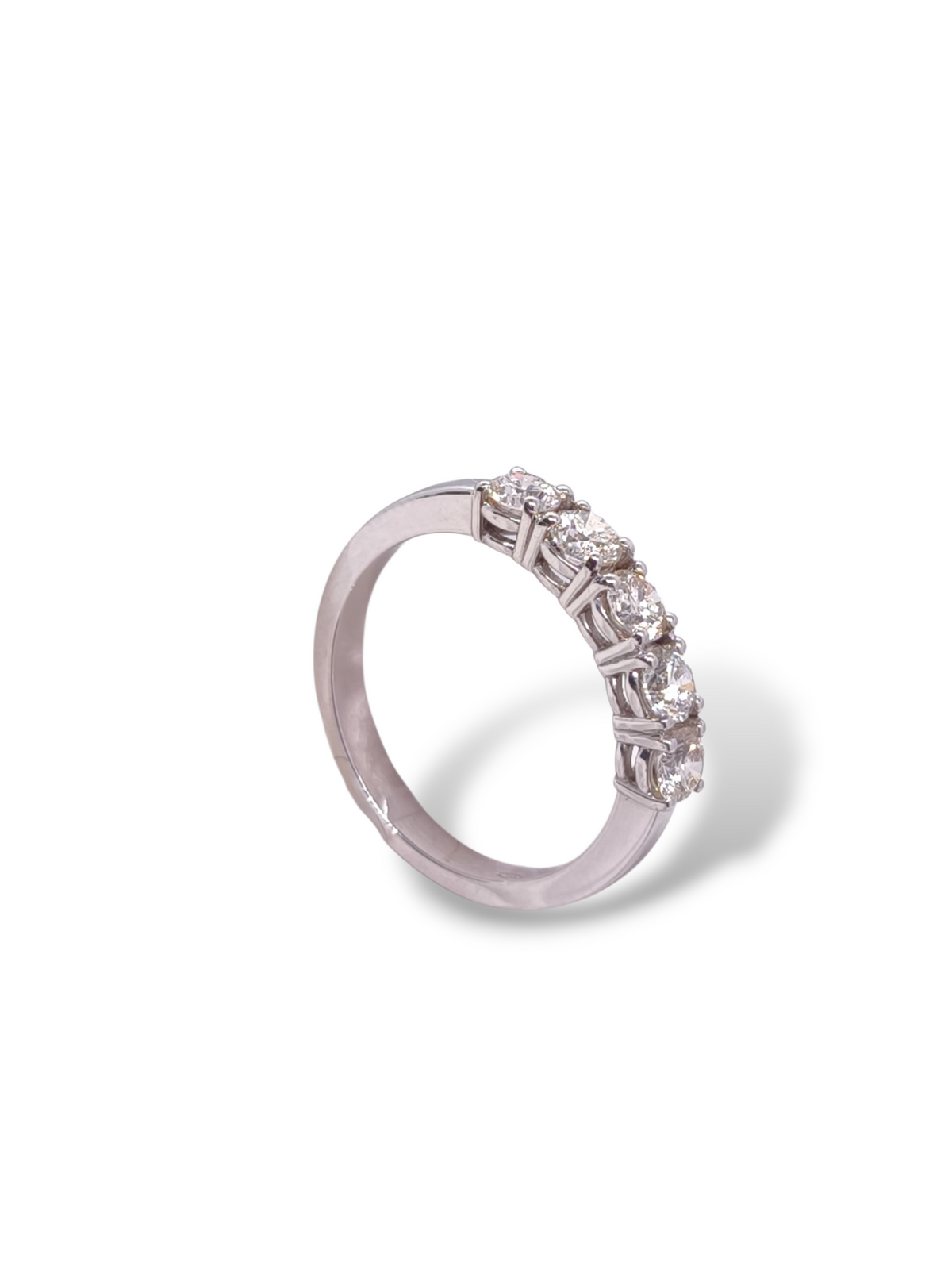 Anello mezza fede in oro con diamanti 1,00ct - Gioielli Pavan