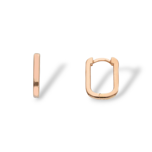 Orecchini Orecchini in oro a scattino rettangolari lisci - Gioielli Pavan
