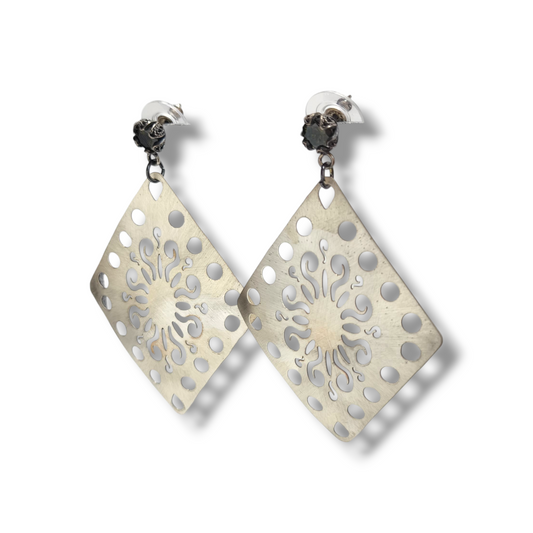 Orecchini Orecchini in argento pendenti traforati - Gioielli Pavan