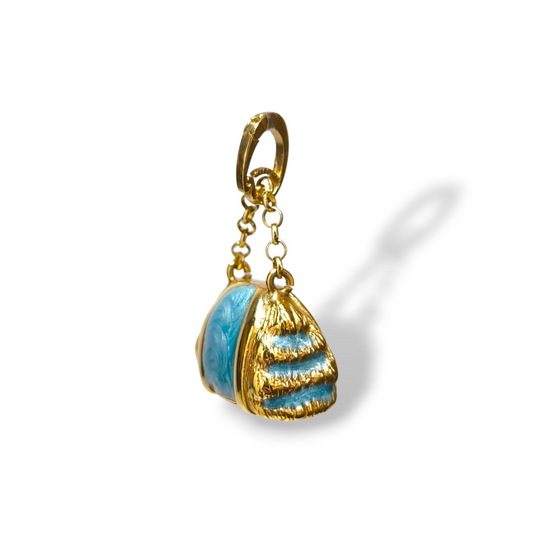 Ciondoli e pendenti Ciondolo oro giallo borsetta smalto - Gioielli Pavan