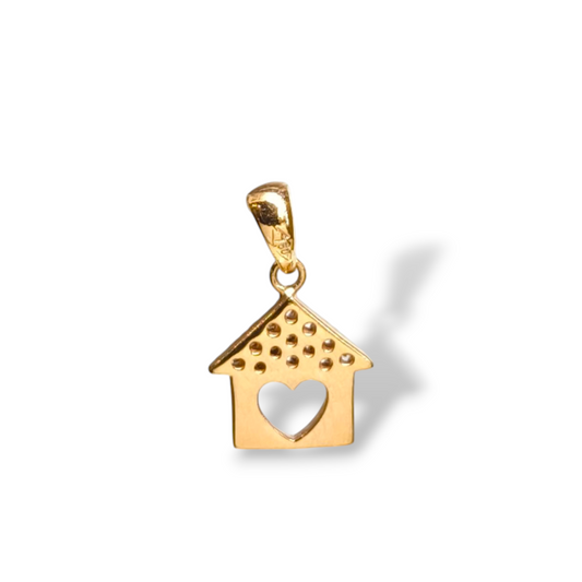 Ciondoli e pendenti Ciondolo casetta in oro con zirconi - Gioielli Pavan