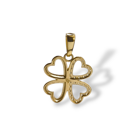 Ciondoli e pendenti Ciondolo quadrifoglio cuori pavé di zirconi - Gioielli Pavan