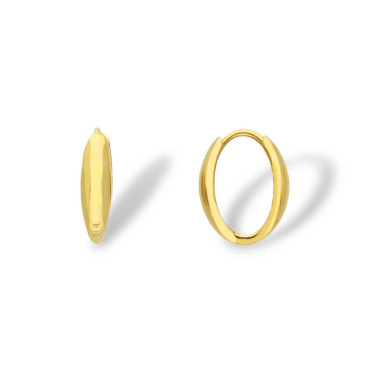 Orecchini Orecchini in oro a scattino ovale scalato - Gioielli Pavan