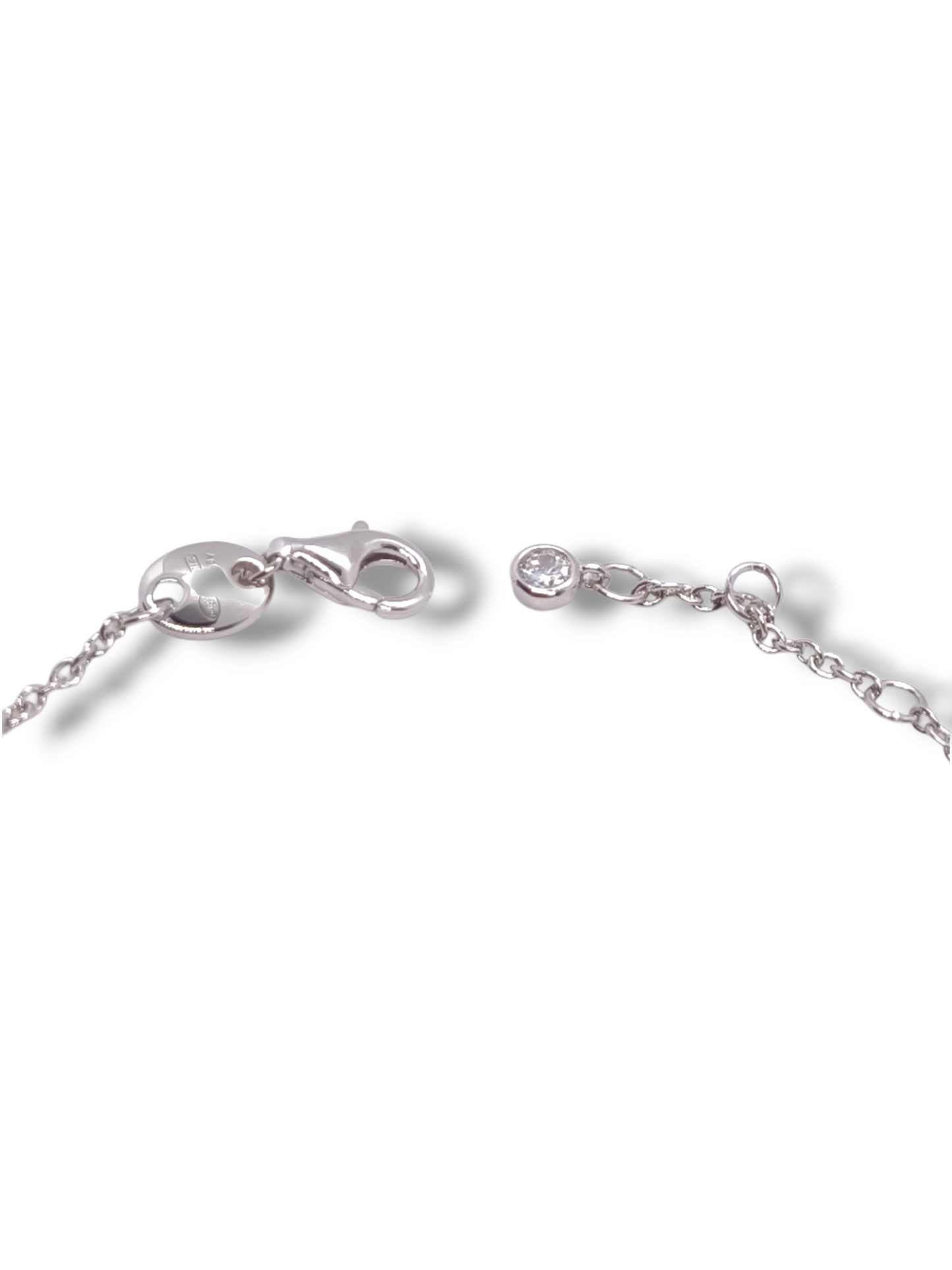 Bracciale Bracciale Foglia in Argento 925 bianco con Zirconi Incolori e verdi - Gioielli Pavan