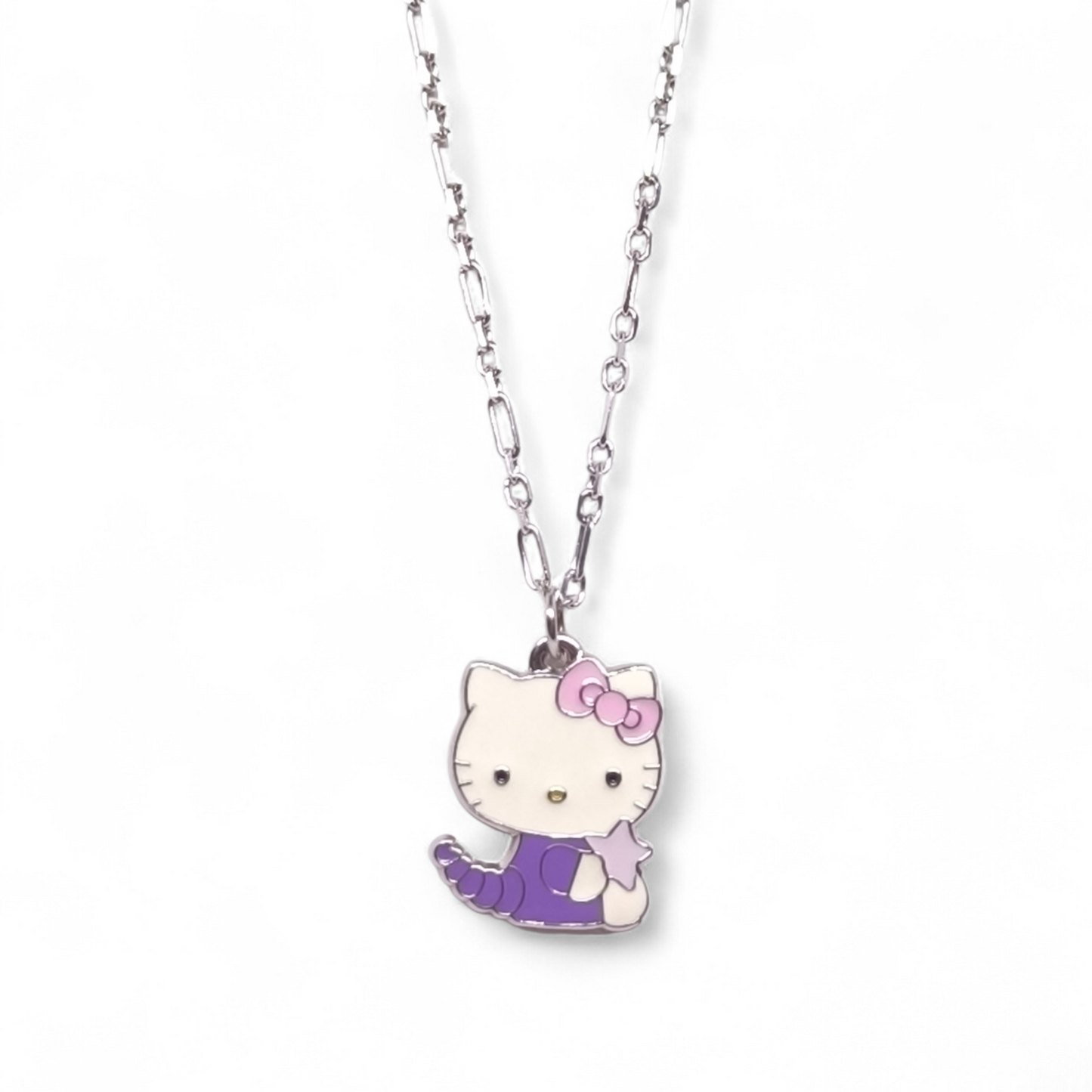 Girocollo Girocollo in Argento 925 con Pendente Hello Kitty – Oroscopo Scorpione - Gioielli Pavan