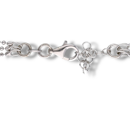 Girocollo Girocollo in argento muti filo maglia palline - Gioielli Pavan