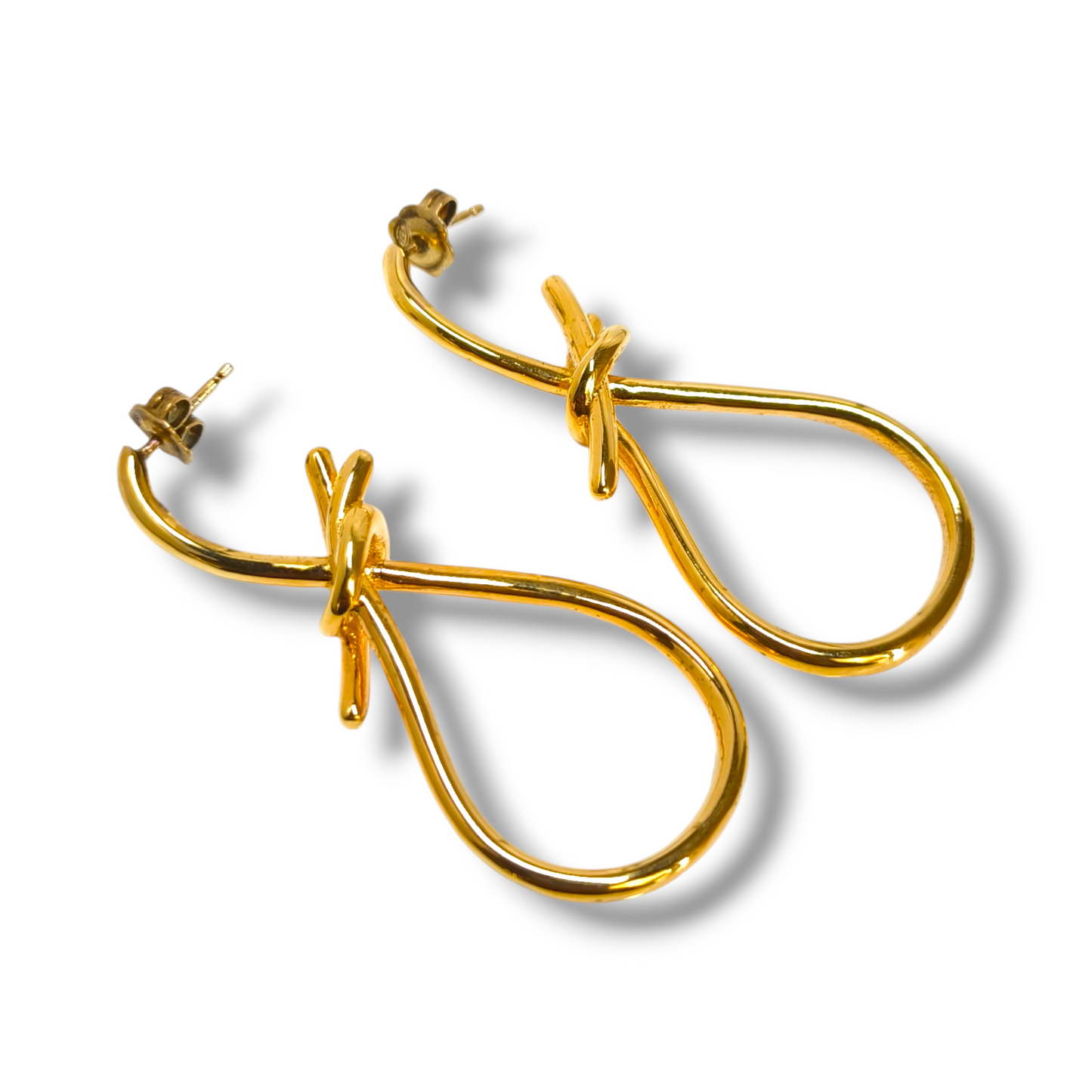 Orecchini Orecchini in argento dorato giallo pendenti di forma astratta - Gioielli Pavan