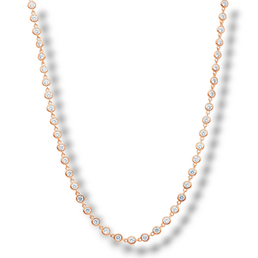 Girocollo Girocollo tennis in argento con zirconi a battuta - Gioielli Pavan