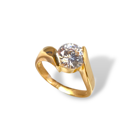 Anello Anello in argento Solitario con zircone - Gioielli Pavan