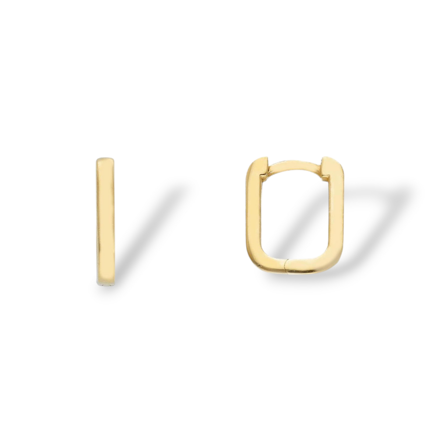 Orecchini Orecchini in oro a scattino rettangolari lisci - Gioielli Pavan
