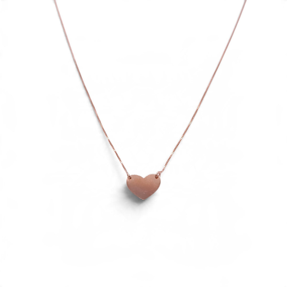 Girocollo in oro rosa 9 kt con cuore - Gioielli Pavan