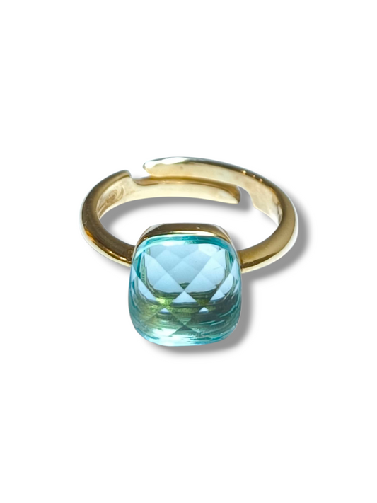 Anello Anello in argento con quarzo arancio - rosso - Gioielli Pavan