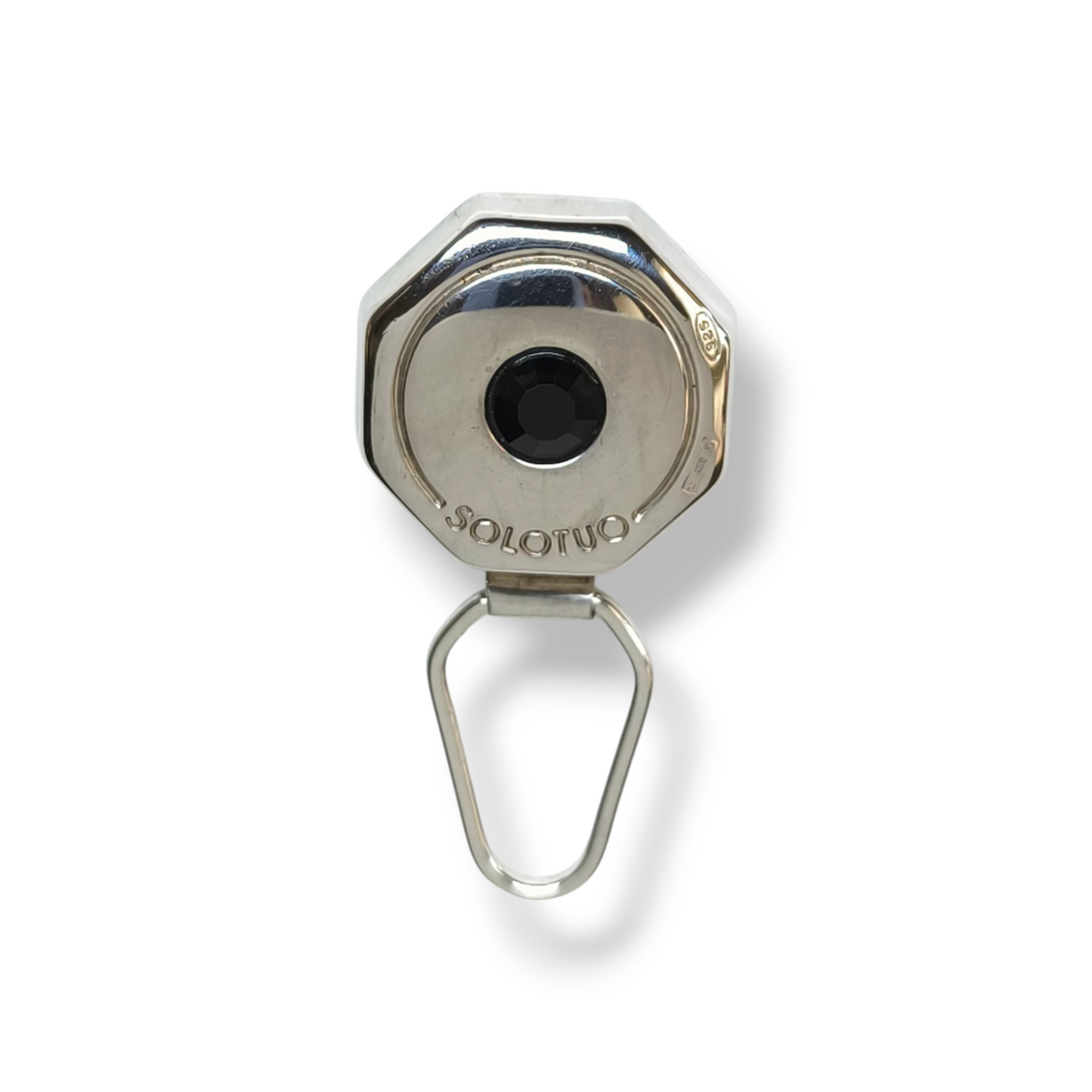 porta occhiali Porta occhiali a calamita liscio con Zircone in argento - Gioielli Pavan