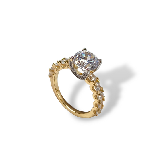 Anello Anello in argento Solitario con zirconi - Gioielli Pavan