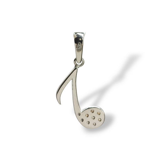 Ciondoli e pendenti Ciondolo nota musicale con pavé di zirconi - Gioielli Pavan