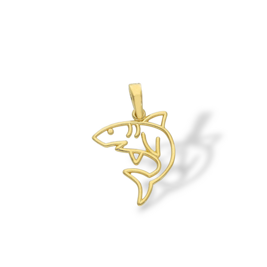 Ciondoli e pendenti Ciondolo in oro a forma di squalo traforato - Gioielli Pavan