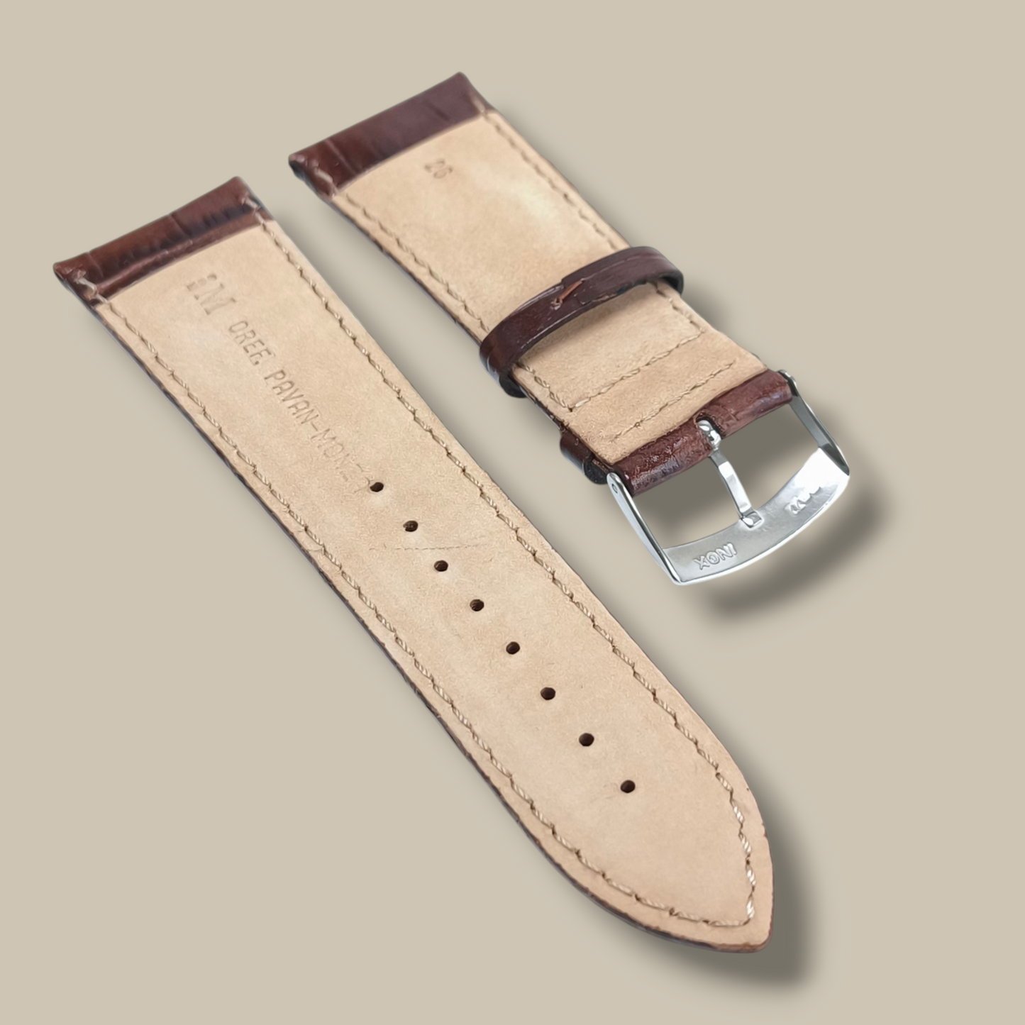 Cinturino Cinturino Ansa 26 mm Pelle stampa cocco. lucido - Gioielli Pavan