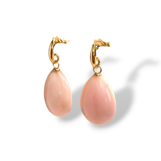 Orecchini Orecchini in oro rosa con opale rosa - Gioielli Pavan