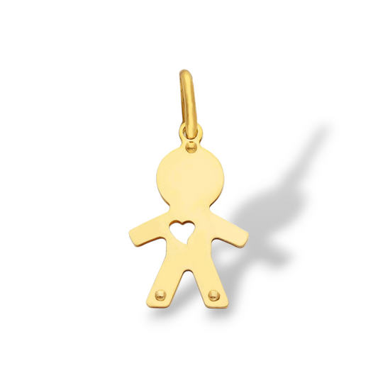 Ciondoli e pendenti Ciondolo in oro bimbi con cuore traforato - Gioielli Pavan