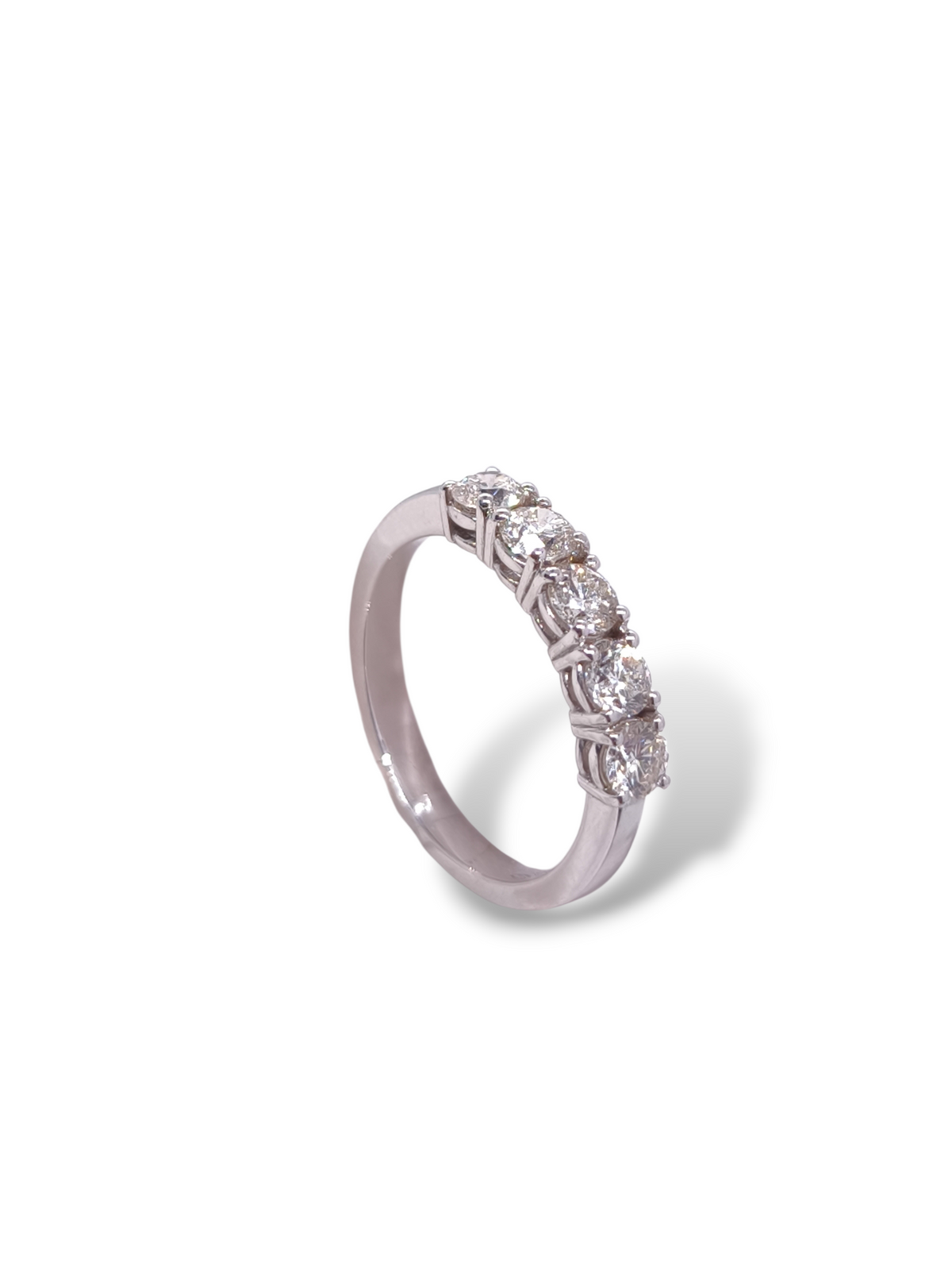 Anello mezza fede in oro con diamanti 1,00ct - Gioielli Pavan