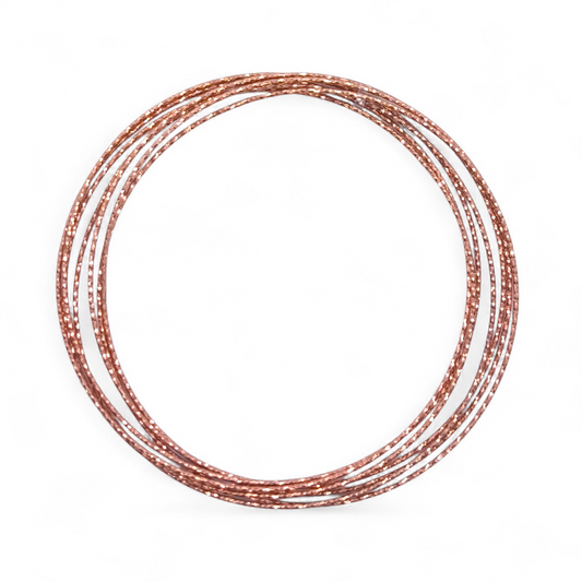 Bracciale Bracciale argento 925 dorato rosa multifilo diamantato - Gioielli Pavan