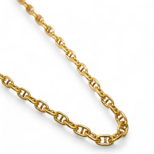 Girocollo Girocollo in argento 925 maglia traversino dorato giallo - Gioielli Pavan