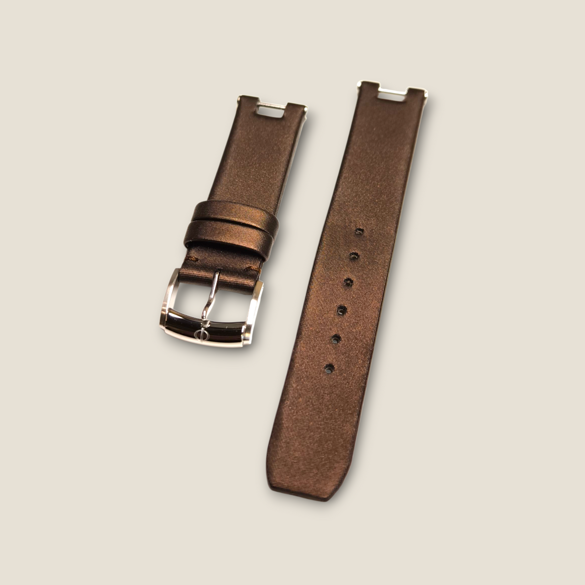Cinturino Originale Baume & Mercier 16mm Seta Marrone - Gioielli Pavan