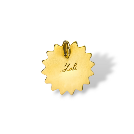 Ciondoli e pendenti Ciondolo oro giallo sole con viso - Gioielli Pavan