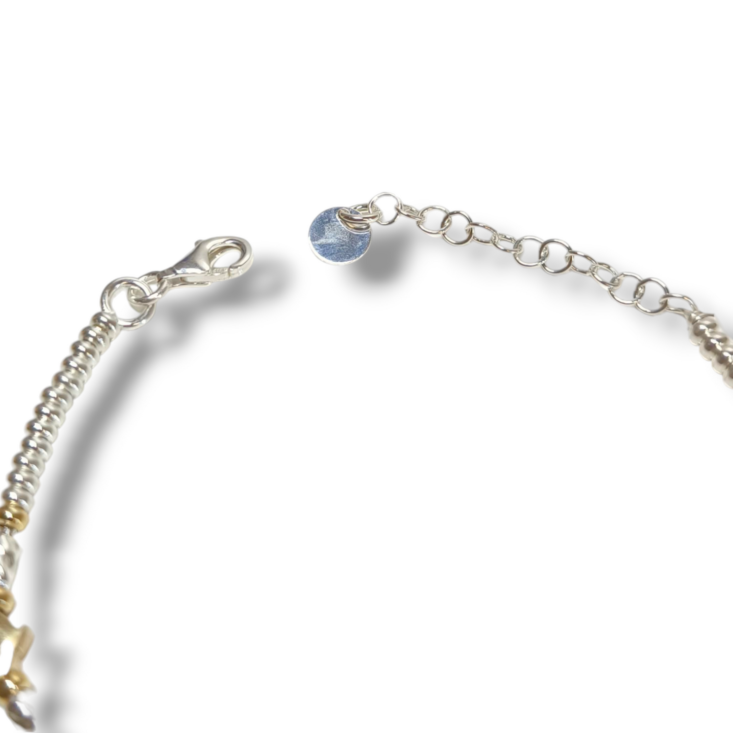 Bracciale Bracciale in argento a dadini con delfini dorati - Gioielli Pavan