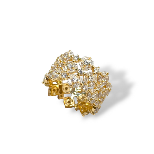 Anello Anello in argento a fascia con zirconi - Gioielli Pavan