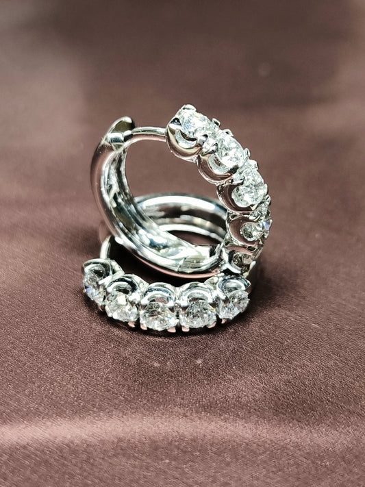 Orecchini Orecchini a scattino con diamanti 1,20ct - Gioielli Pavan