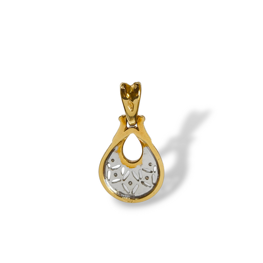 Ciondoli e pendenti Ciondolo in oro inciso a mano con diamanti - Gioielli Pavan