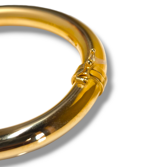 Bracciale Bracciale in argento bangle dorato giallo rigido - Gioielli Pavan