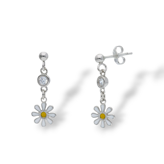 Orecchini Orecchini in argento pendenti baby margherite pendenti - Gioielli Pavan