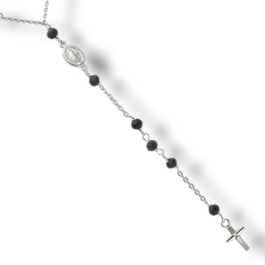 Girocollo Girocollo in argento a rosario con pendente con onice - Gioielli Pavan